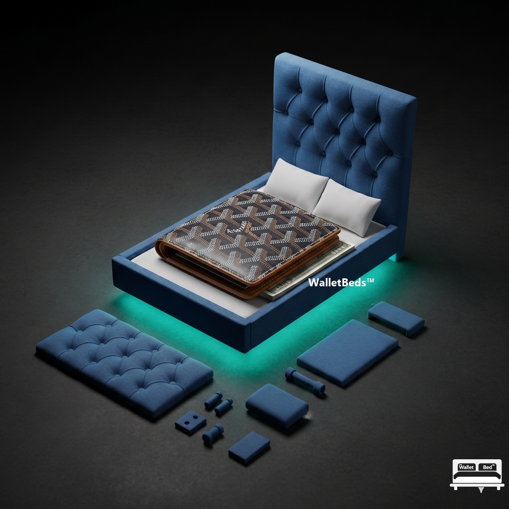 Royal Blue Tufted Edition Wallet Bed
